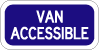 Handicapped van accessable sign